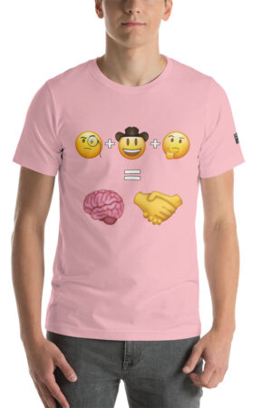 the brain trust on a shirt: emojified (womens)
