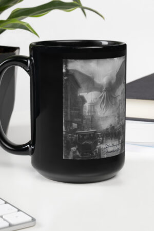 cthulhu's rampage on a mug