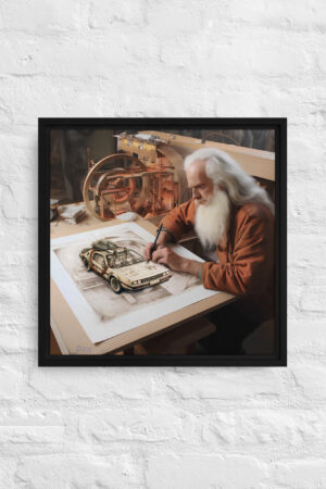 early sketch of a chronowagen framed