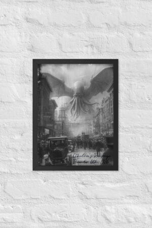 cthulhu's rampage photographic paper (framed)