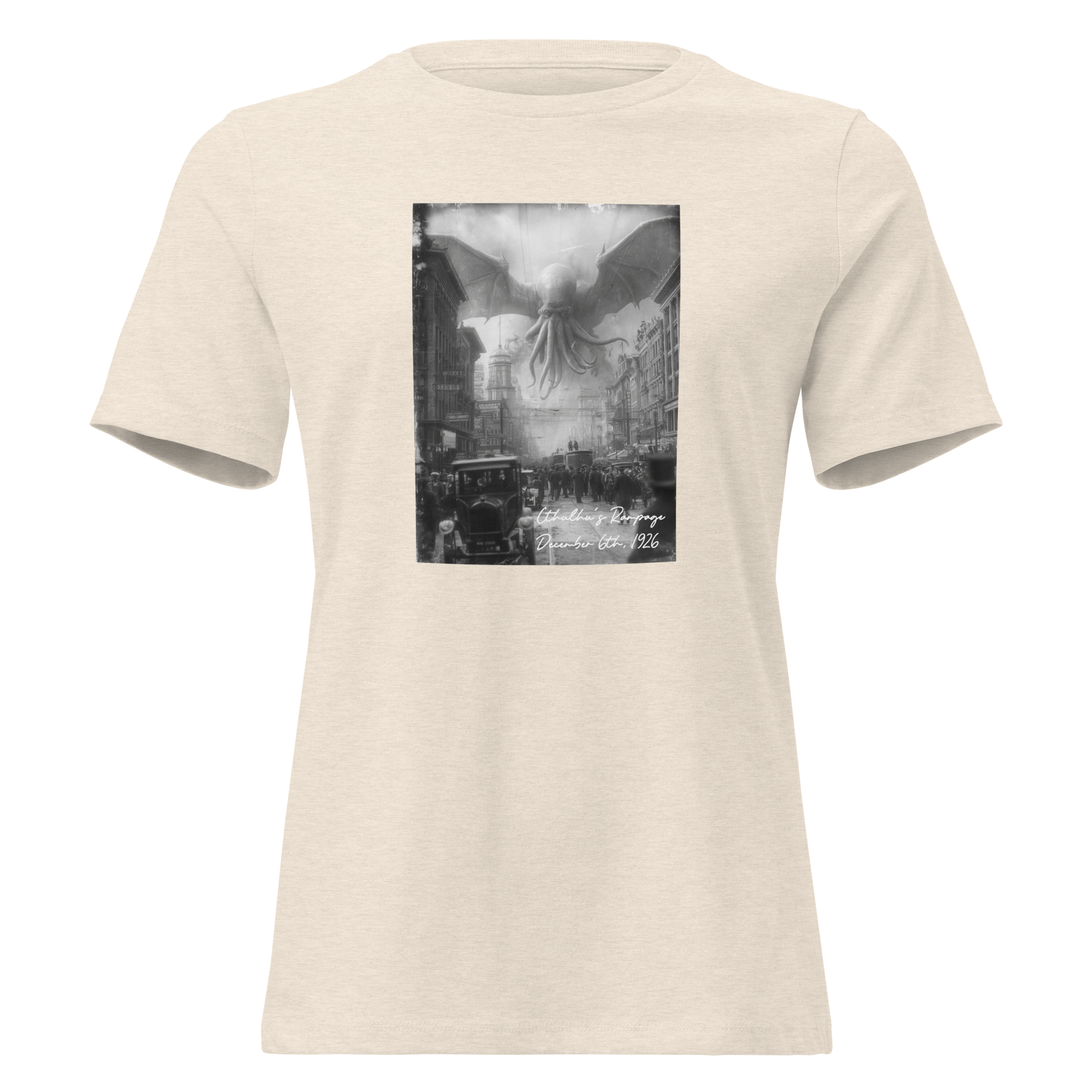 cthulhu's rampage t shirt (womens) cthulhu's rampage t shirt (womens)