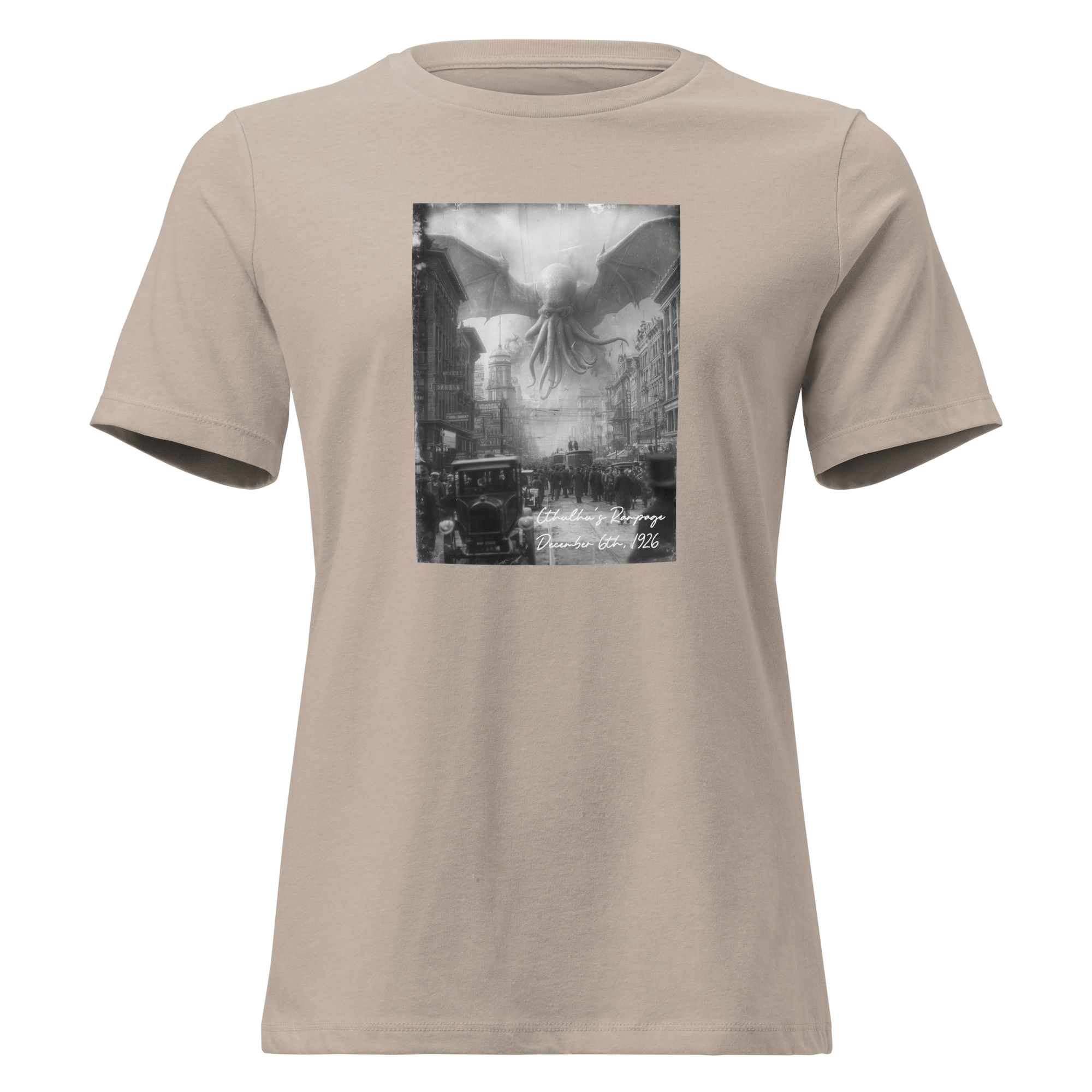 cthulhu's rampage t shirt (womens) cthulhu's rampage t shirt (womens)