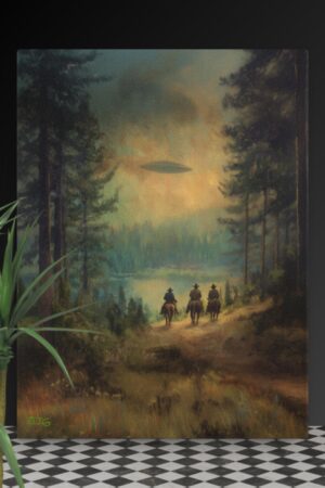 cowboys & ufo's canvas print